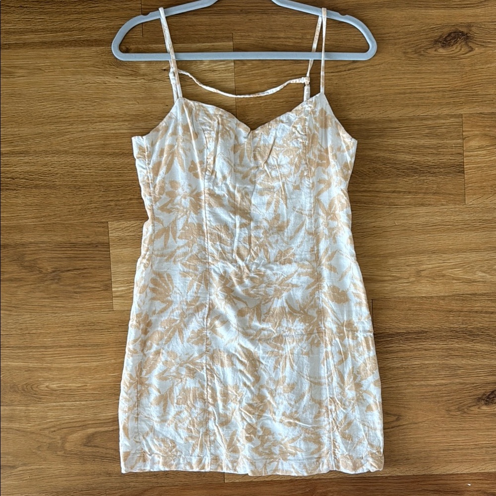 Abercrombie & Fitch Cream and Tan Dress